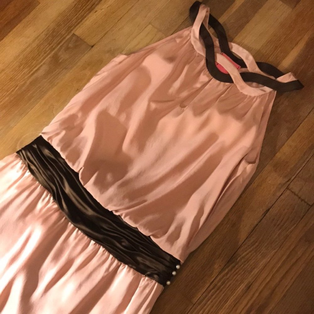 Phoebe Couture Blush Silk Dress